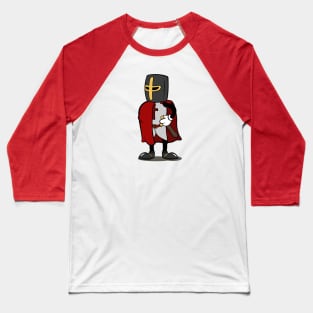 Teutonic Knight Cartoon (Player 2 colors, red) Baseball T-Shirt